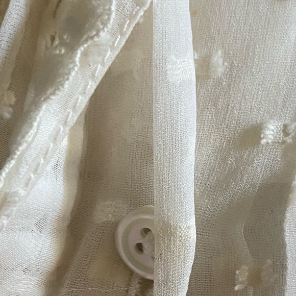 Vintage Oscar de la Renta sheer embroidered blouse - Picture 12 of 17